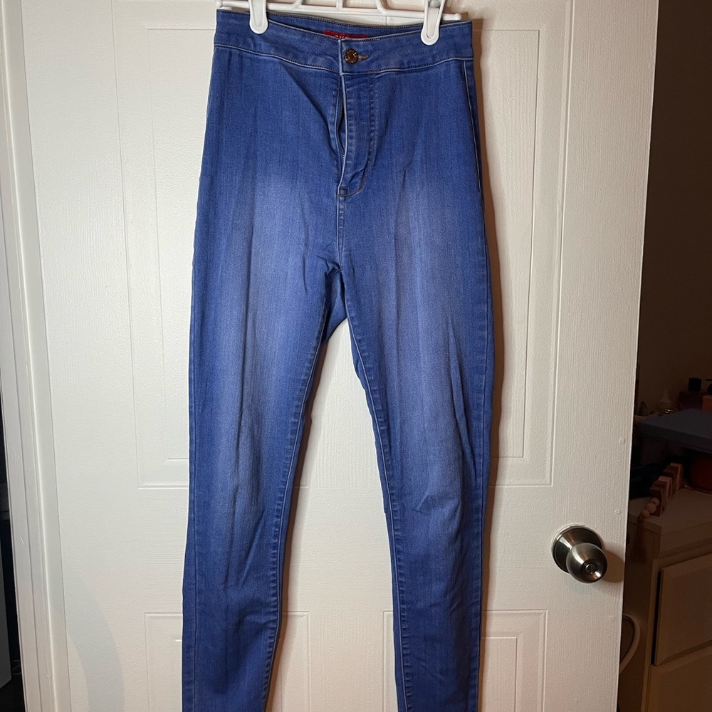 Guess Blue High Rise Jeans Slim Fit